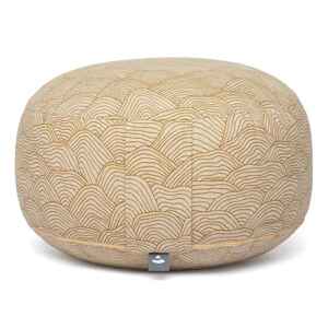 Bodhi Yoga Bodhi BIG RONDO jastuk za meditaciju Classic LAHARI 31 x 21,5 cm punjenje od pira Boja: zlatna