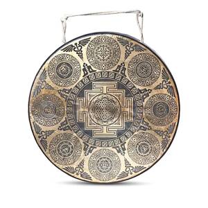 Phoenix Import Nepalski rezbareni gong Feniks 60 cm Vrsta: 7 Chakras