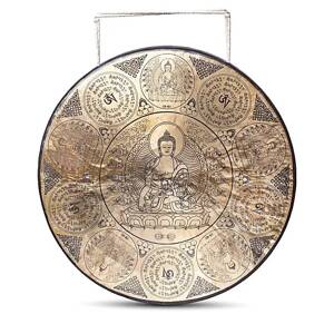 Phoenix Import Nepalski rezbareni gong Feniks 60 cm Vrsta: Buddha Shakyamuni
