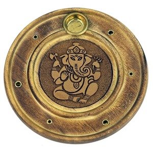 Phoenix Import Phoenix stalak za mirisne štapiće raznih debljina, okrugli, drvo 9,5 cm Vrsta: Ganesha