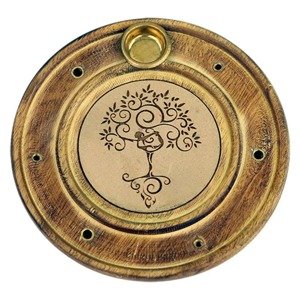 Phoenix Import Phoenix stalak za mirisne štapiće raznih debljina, okrugli, drvo 9,5 cm Vrsta: Yoga Tree