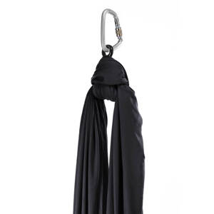 Aerialsilks Aerial Yoga JUST Perfect Set mreža i karabiner set za Fly fit i Aerial pogodan za djecu - 7 m Boja: crna