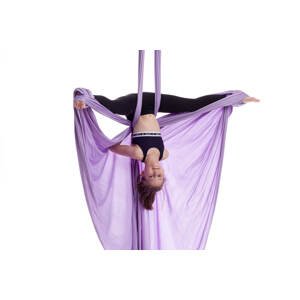 Aerialsilks Aerial Yoga JUST Perfect Set mreža i karabiner set za Fly fit i Aerial pogodan za djecu - 7 m Boja: ljubičasta
