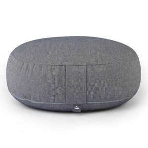 Bodhi Yoga Bodhi BIG RONDO široki jastuk za meditaciju CLASSIC Dobby 38,5 x 18,5 cm spelta ispuna Boja: tamno plava
