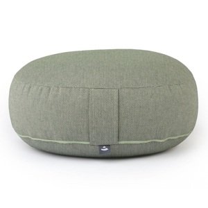 Bodhi Yoga Bodhi BIG RONDO široki jastuk za meditaciju CLASSIC Dobby 38,5 x 18,5 cm spelta ispuna Boja: zelena