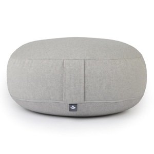 Bodhi Yoga Bodhi BIG RONDO široki jastuk za meditaciju CLASSIC Dobby 38,5 x 18,5 cm spelta ispuna Boja: siva