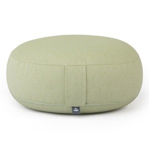 Bodhi Yoga Bodhi BIG RONDO široki jastuk za meditaciju CLASSIC Dobby 38,5 x 18,5 cm spelta ispuna Boja: svijetlo zelena