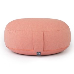 Bodhi Yoga Bodhi BIG RONDO široki jastuk za meditaciju CLASSIC Dobby 38,5 x 18,5 cm spelta ispuna Boja: koraljna boja