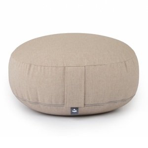 Bodhi Yoga Bodhi BIG RONDO široki jastuk za meditaciju CLASSIC Dobby 38,5 x 18,5 cm spelta ispuna Boja: boja lješnjaka