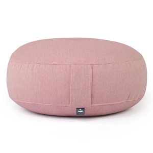 Bodhi Yoga Bodhi BIG RONDO široki jastuk za meditaciju CLASSIC Dobby 38,5 x 18,5 cm spelta ispuna Boja: ružičasta