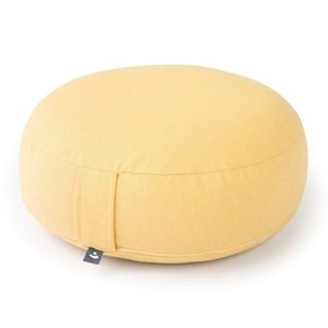Bodhi Yoga Bodhi BIG RONDO široki jastuk za meditaciju CLASSIC Dobby 38,5 x 18,5 cm spelta ispuna Boja: žuta