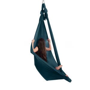 Aerialsilks Aerial Yoga JUST Perfect set mreža i karabinera za Fly i Aerial, pogodan i za djecu - 8 m Boja: petrolej