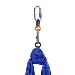 Aerialsilks Aerial Silk MAG set mreže i karabinera za Fly i Aerial jogu 10 m Boja: tamno plava