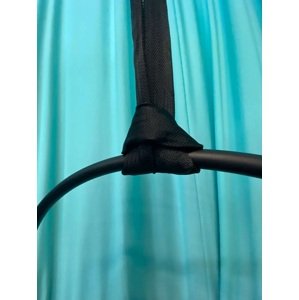 Aerialsilks Aerial Black remen crni remen za mreže za jogu 2 dužine Dužina: 2 m