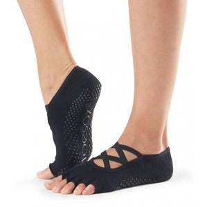 Toesox Halftoe Elle neklizajuće čarape (crne) Veličina: S 36-38