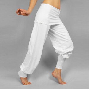 Sat nam Kundalini Yoga Sohang Yoga hlače za žene bijele boje Veličina: S