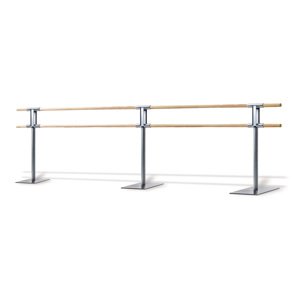 Dinamica Ballet - Dvostruka prijenosna baletna šipka PINA Dužina: 4 m - no wheels, Vrsta: 3 supports
