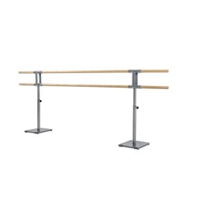 Dinamica Ballet - Dvostruka prijenosna baletna šipka GISELLE Dužina: 3 m - wheels, Vrsta: 2 supports