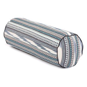 Bodhi Yoga Bodhi valjak za jogu ETHNO 100% pamuk 65 x 23 cm Boja: crna-bijela-plava