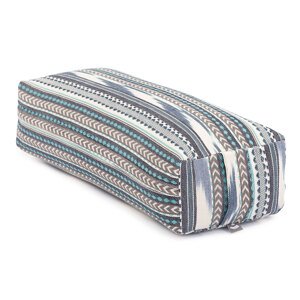 Bodhi Yoga Bodhi Salamba valjak za jogu ETHNO 100% pamuk 64 x 25 cm Boja: crna, bijela, plava