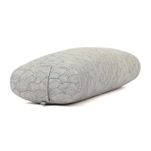 Bodhi Yoga OVALNI cilindar za jogu 72,5 x 30 x 17 cm punjen pirom Boja: Plava (valovi)