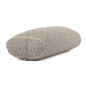 Bodhi Yoga OVALNI cilindar za jogu 72,5 x 30 x 17 cm punjen pirom Boja: crna