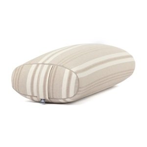 Bodhi Yoga OVALNI cilindar za jogu 72,5 x 30 x 17 cm punjen pirom Boja: smeđa (pruge)