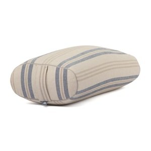 Bodhi Yoga OVALNI cilindar za jogu 72,5 x 30 x 17 cm punjen pirom Boja: plava (pruge)