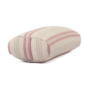 Bodhi Yoga OVALNI cilindar za jogu 72,5 x 30 x 17 cm punjen pirom Boja: Crvena (pruge)