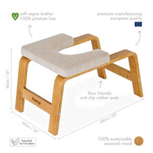 FeetUp Original potporna stolica (uključuje plakat s vježbama) Boja: Honey Chai