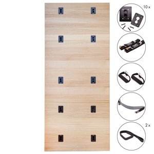 Bodhi Yoga zid lakirani zid s dodacima 230x100 cm Materijal: hrast