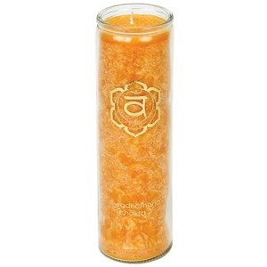 Phoenix Import Yogi Yogini čakra svijeća s mirisom 1 kom - 100 sati gorenja Boja: 2. čakra - narančasta