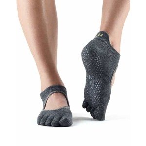 Toesox Fulltoe Bellarina Grip neklizajuće čarape (Charcoal) Veličina: M 39-42,5