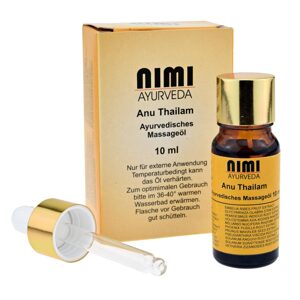 Nimi Ayurveda Anu Thailam Ayurvedsko ulje za nos za čišćenja nosa 10 ml.