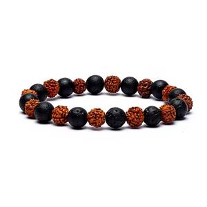Ručna narukvica Flexity Rudraksha Vrsta: Lava Rock