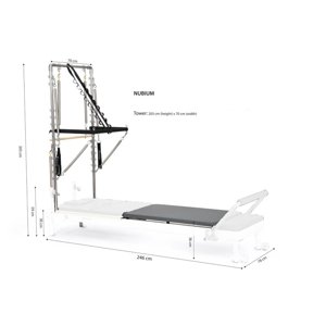 Elina Pilates Nubium Reformer 249 cm Boja: Tower