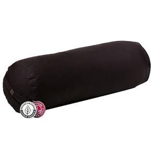 Phoenix Import Yogi & Yogini Bolster valjak za jogu ECO heljda 100% organski pamuk 60 x 16 cm Boja: crna
