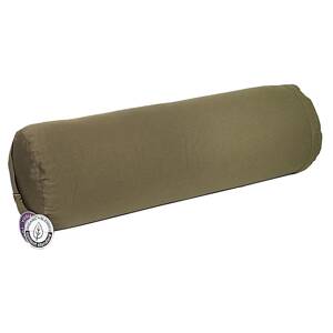 Phoenix Import Yogi & Yogini Bolster valjak za jogu ECO heljda 100% organski pamuk 60 x 16 cm Boja: maslinasta (zelena)