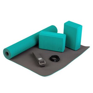 Bodhi yoga set za početnike kerozin - prostirka 183 cm x 60 cm x 5 mm, remen za vježbanje, 2 bloka