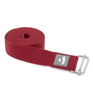 Bodhi Yoga Joga remen ASANA BELT s kliznom kopčom 250 cm Boja: crvena