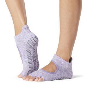 Toesox Halftoe Bellarina Grip neklizajuće čarape (Heather Purple) Veličina: S 36-38