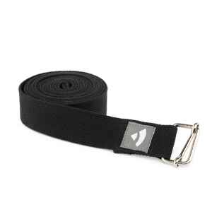 Bodhi Yoga Joga Remen ASANA BELT PRO s metalnom kopčom 3 m Boja: crna