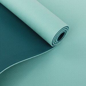 Bodhi Yoga Bodhi Lotus Pro TPE meka prostirka za jogu 183 x 60 cm x 6 mm Boja: aqua/petrolej