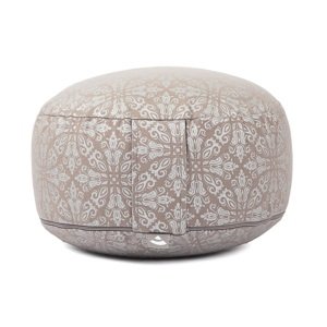 Bodhi Yoga Bodhi Maharaja Rondo - Jastuk za meditaciju 32 x 20 cm Boja: Taupe/Silver, Punjenje: kapok