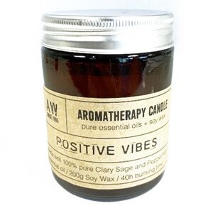 Ancient Wisdom Aromaterapijska svijeća od soje s eteričnim uljima - Pozitivne vibracije 200 g