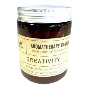 Ancient Wisdom Aromaterapijska svijeća od soje s eteričnim uljima Creativity 200 g