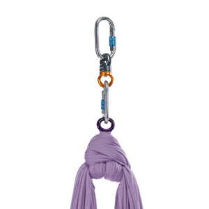 Aerialsilks Aerial Silk MAG viseća mreža i karabineri za Fly i Aerial yogu 12 m set Boja: Lavanda