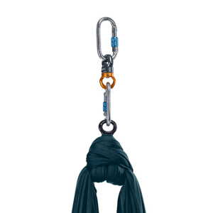 Aerialsilks Aerial Silk MAG viseća mreža i karabineri za Fly i Aerial yogu 12 m set Boja: Zelena emerald