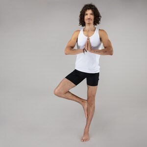 Niyama Essentials Bikram Mens Yoga Kratke muške kratke hlače crne boje Veličina: XL