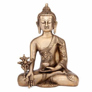 Bodhi Yoga Bodhi Buddha statua od mesinga 18 cm
